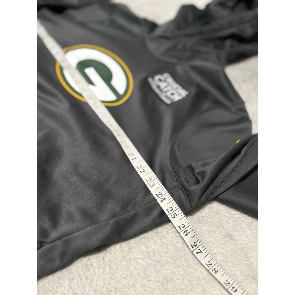 Green‎ Bay Packers Women's  Nike Crucial Catch Hoodie Size 2XL Cancer Awareness